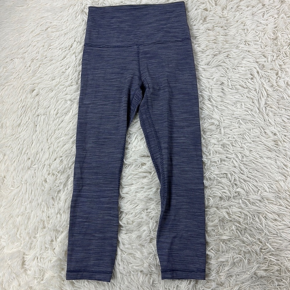 Lululemon Align Crop *21" Wee Are From Space Greyvy Persian Violet